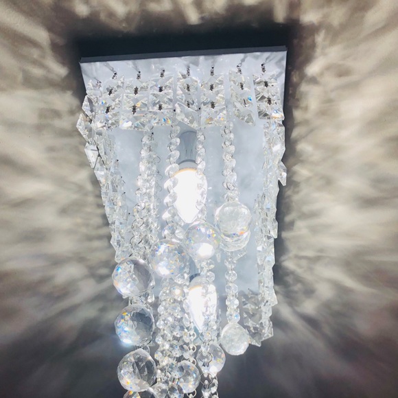 Yalasga Square Crystal Chandelier Pendant Ceiling Light - Picture 3 of 9